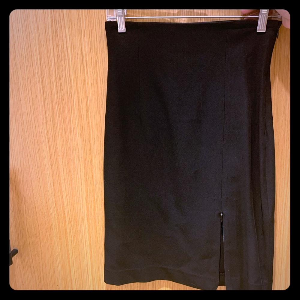 Philip Lim black pencil skirt with zipper slit